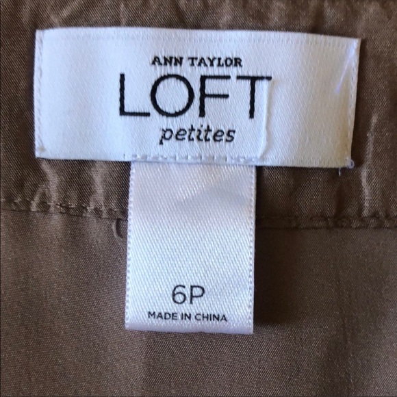 Ann Taylor Loft Silk Tiered Blush Skirt size 6P - Picture 6 of 8